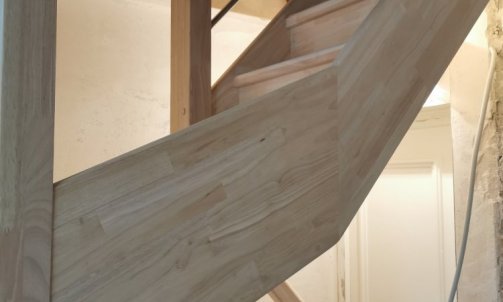 Escalier bois et garde corps