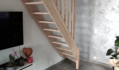 escalier bois claustra 