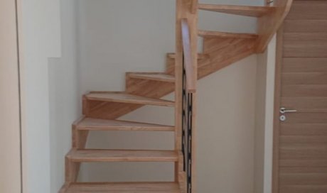 escalier sur mesure bois garde corps 