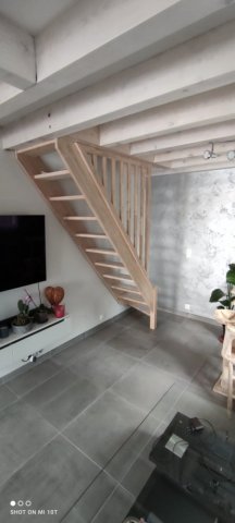 escalier sur mesure bois 