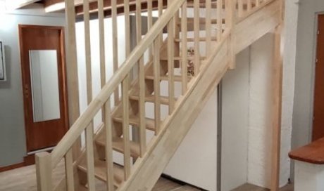 escalier bois sur mesure garde corps 