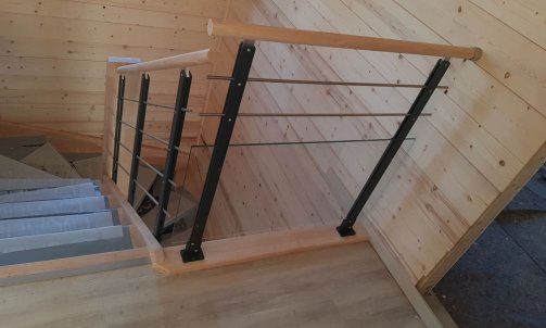 Escalier sur mesure bois et garde corps