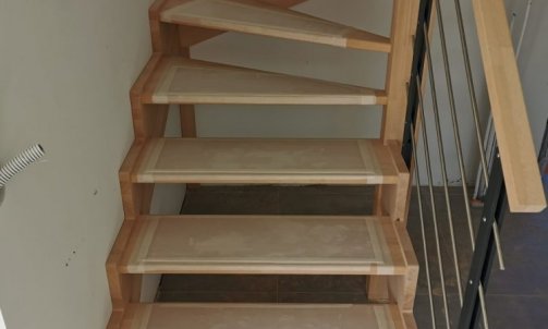 escalier sur mesure en bois 