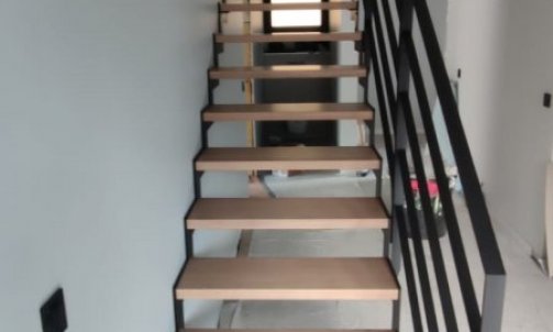 escalier sur mesure métal et bois sans contremarche