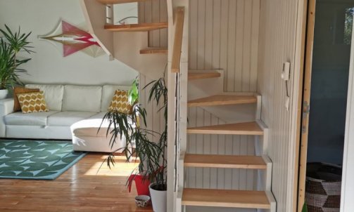 Escalier bois sans contremarche 